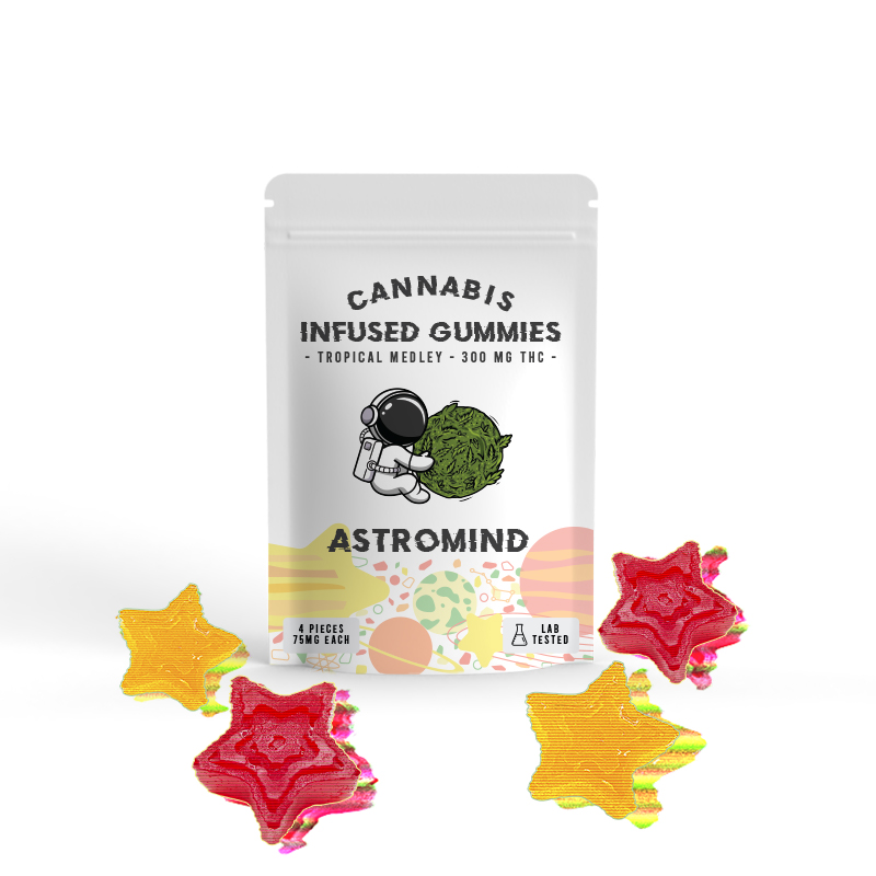 Tropical Medley Flavour | 300mg THC | AstroMind Edibles